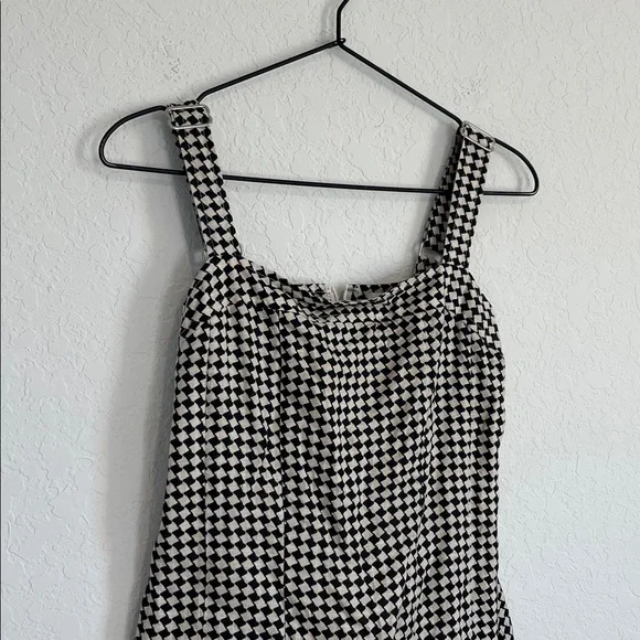 Dissh Houndstooth Mini Dress Black Cream - Picture 5 of 11